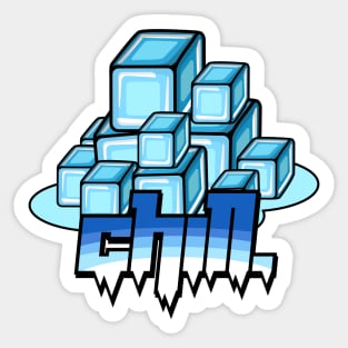 Chill Ice Cubes Sticker